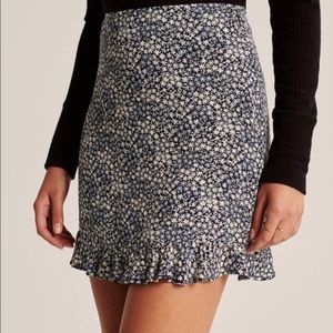 Abercrombie Ruffle Hem Mini Skirt